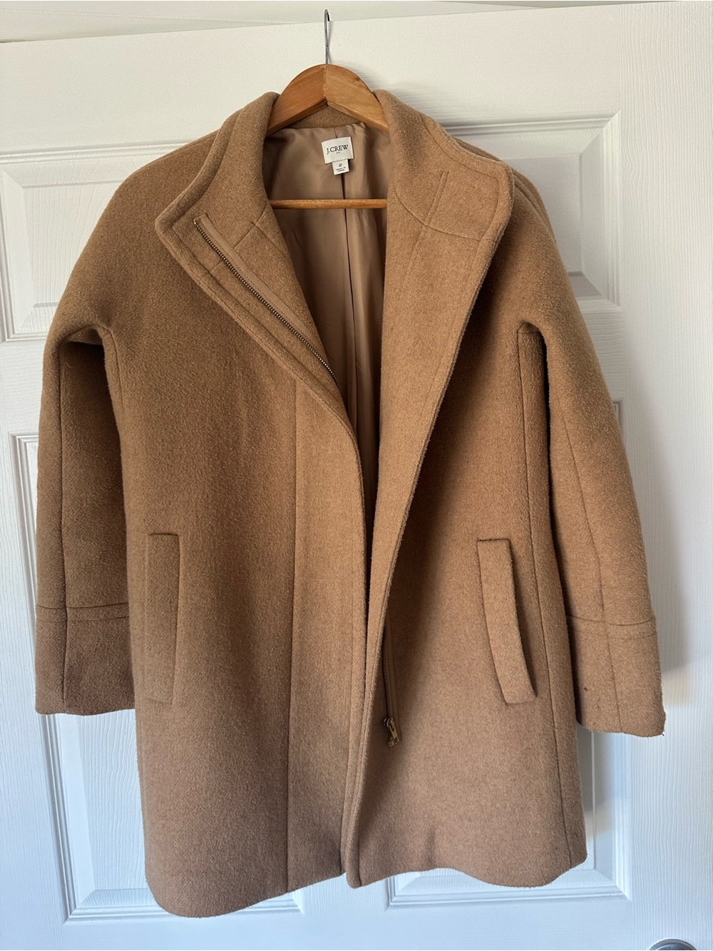 J. Crew Women's Camel/Tan Wool Pea Coat